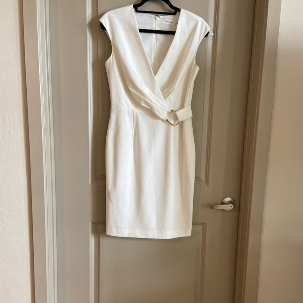 Calvin Klein Women’s Dress White Size: 8